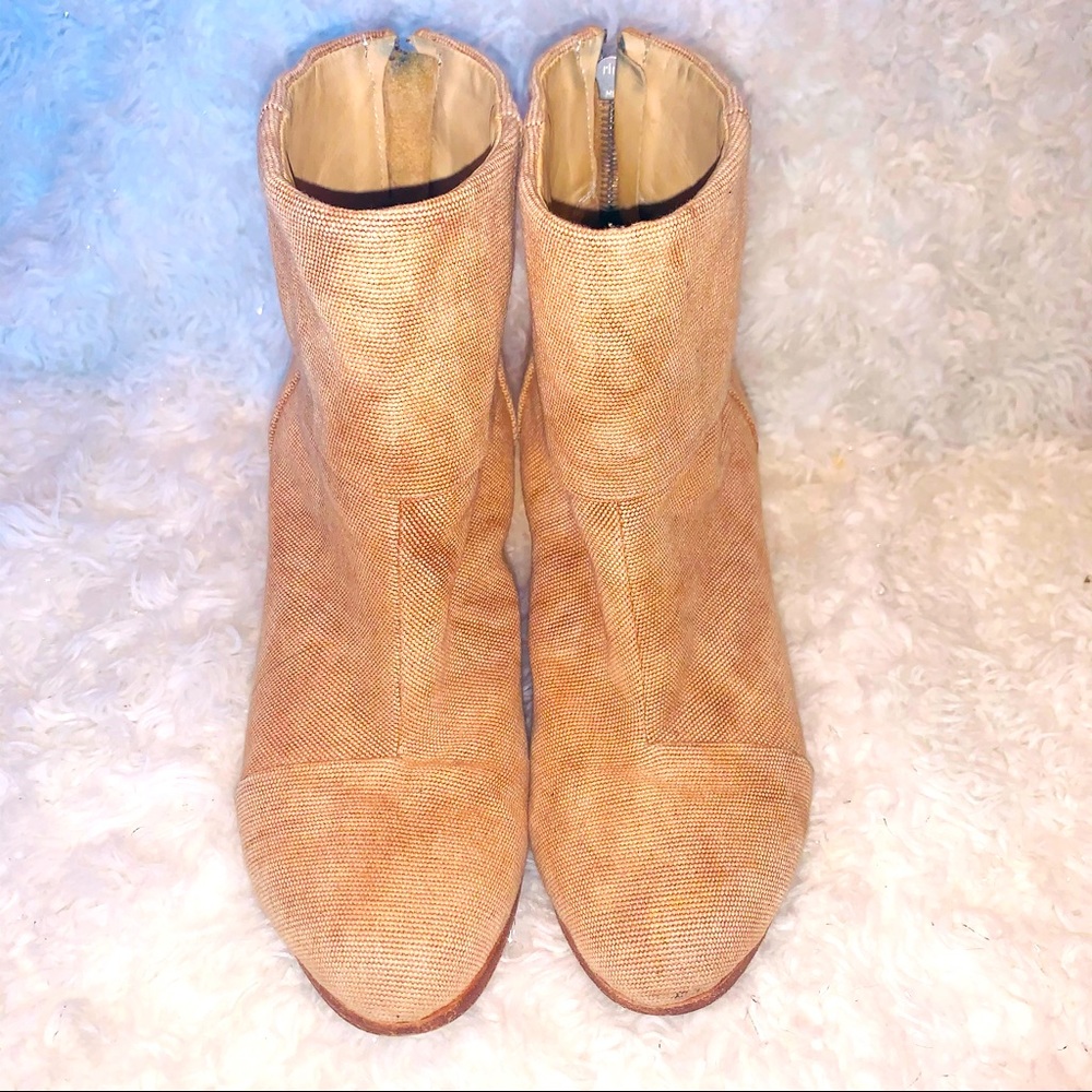 Rag & Bone Camel Canvas Newbury Booties - image 5